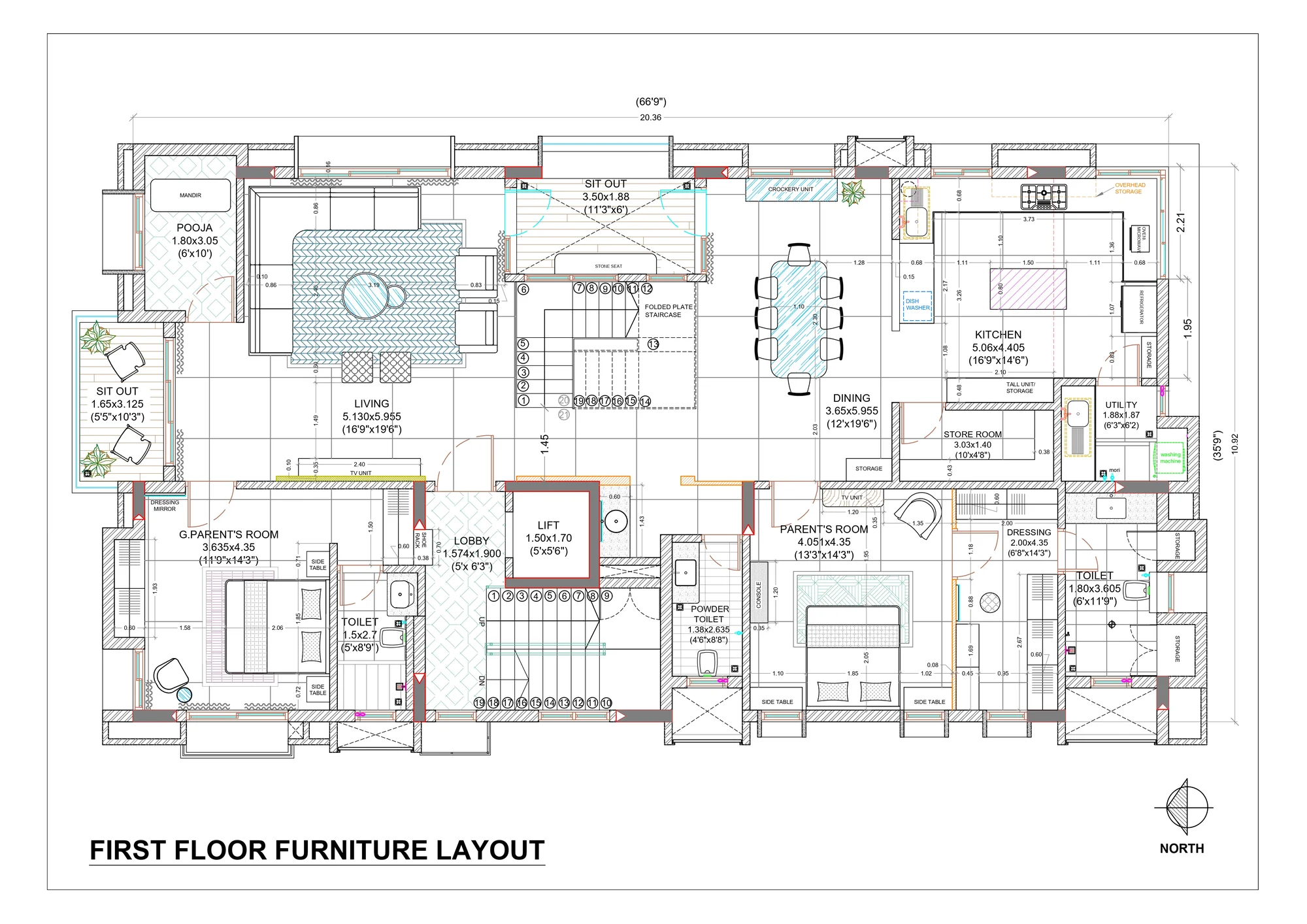 Space planning drawing
