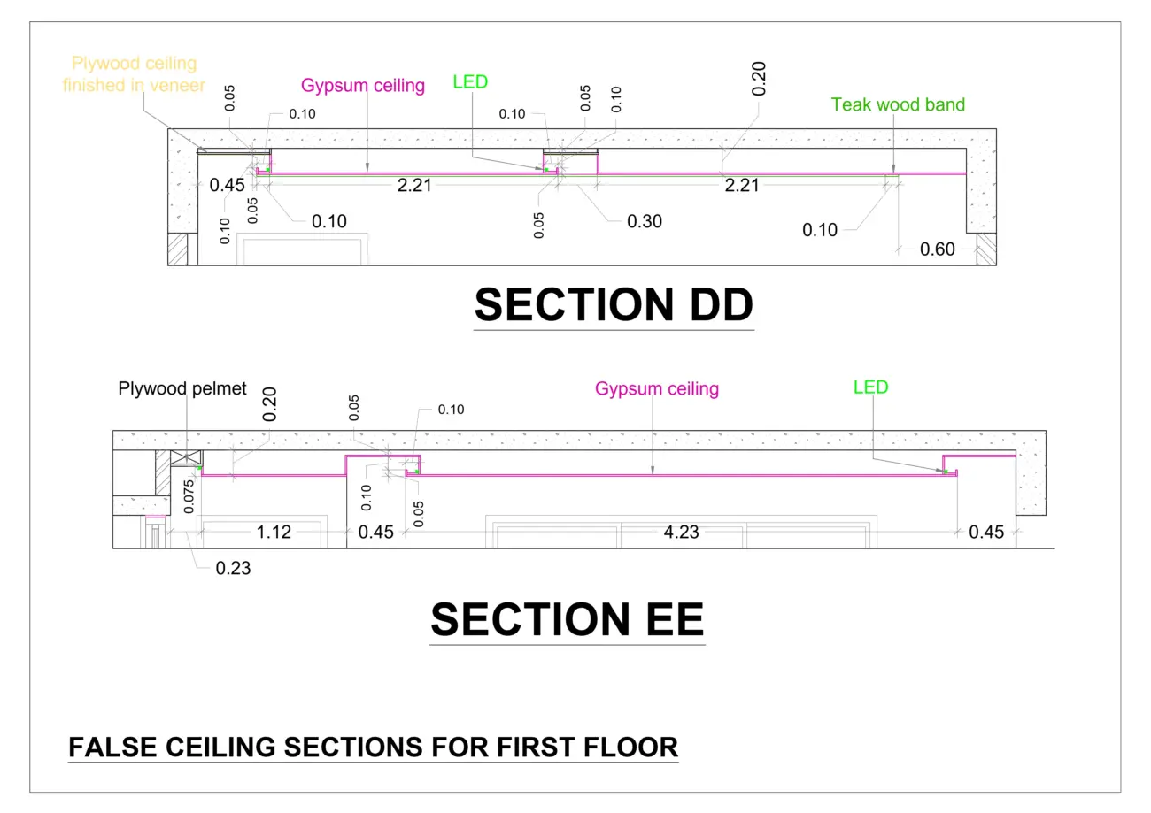 False Ceiling Sections