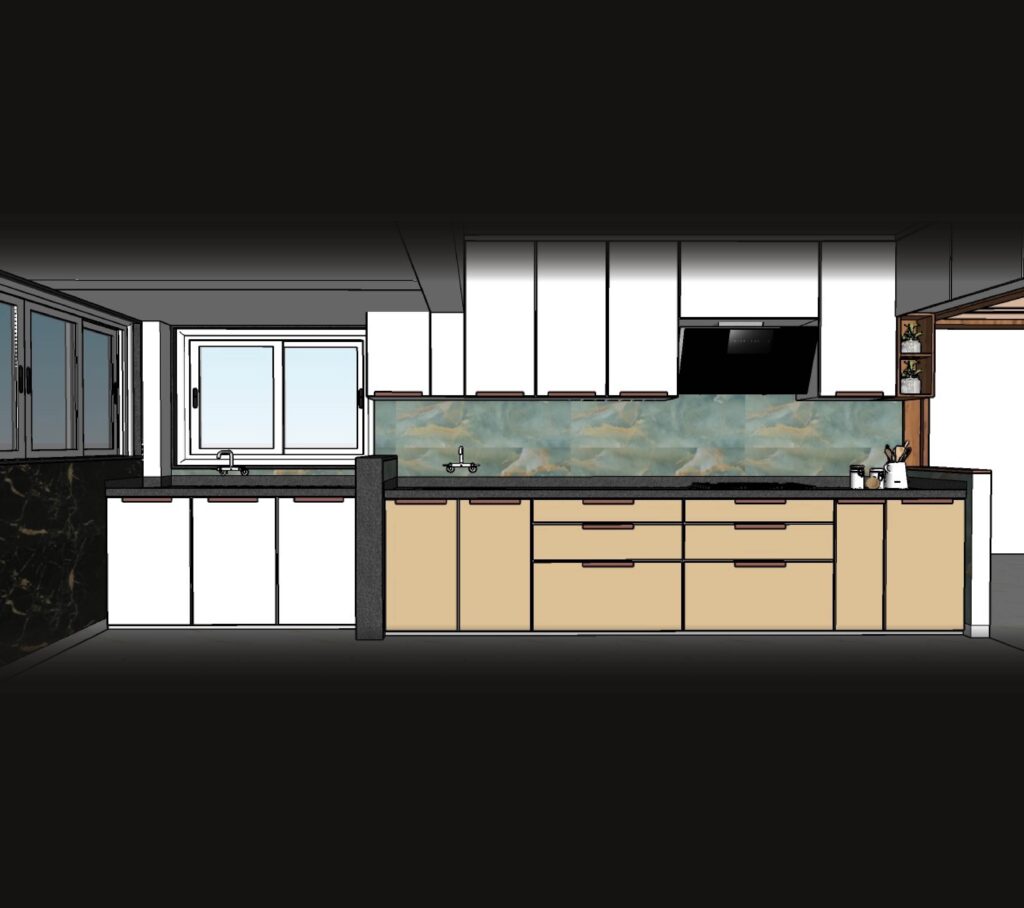 Kitchen after