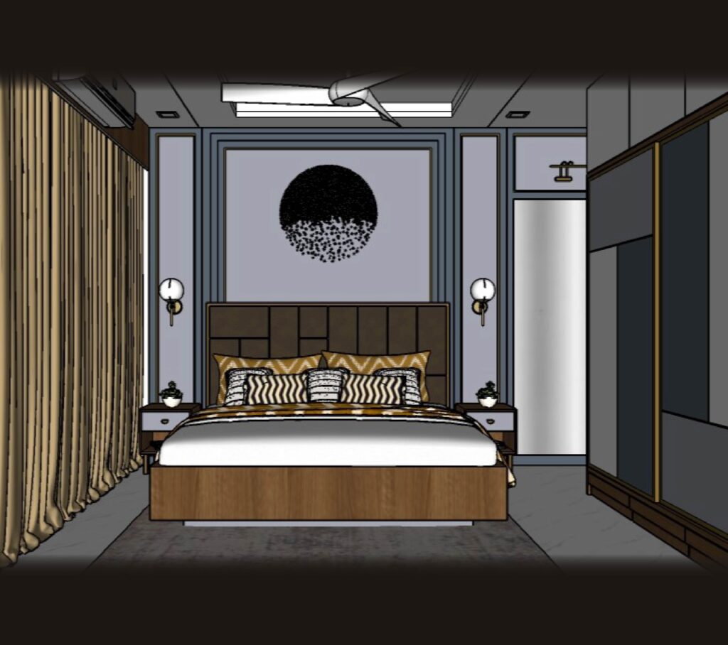 Bedroom after