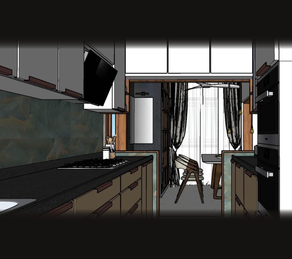 Kitchen after